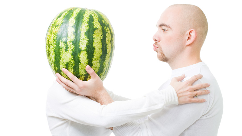 High Quality Watermelon Love Blank Meme Template