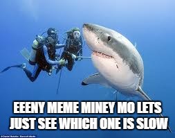 EEENY MEME MINEY MO
LETS JUST SEE WHICH ONE IS SLOW | made w/ Imgflip meme maker