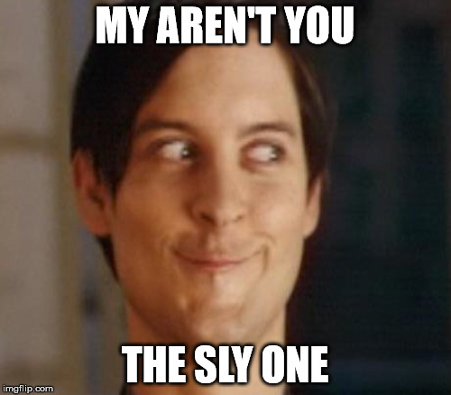 MY AREN'T YOU THE SLY ONE | made w/ Imgflip meme maker