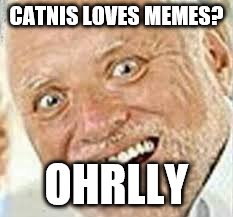 OHRLLY | CATNIS LOVES MEMES? OHRLLY | image tagged in ohrlly | made w/ Imgflip meme maker