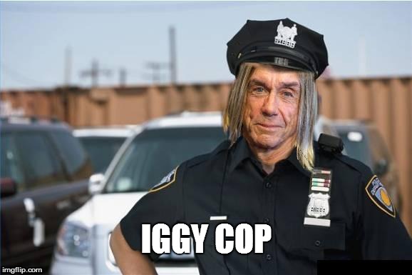 Iggy cop | IGGY COP | image tagged in iggy,cop | made w/ Imgflip meme maker