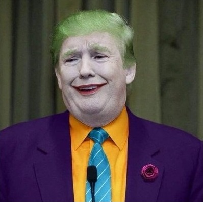 High Quality Donald Trump As A Joker Blank Meme Template