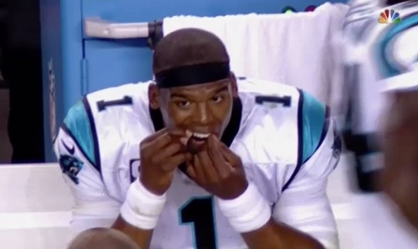 Cam Newton flossing Blank Meme Template