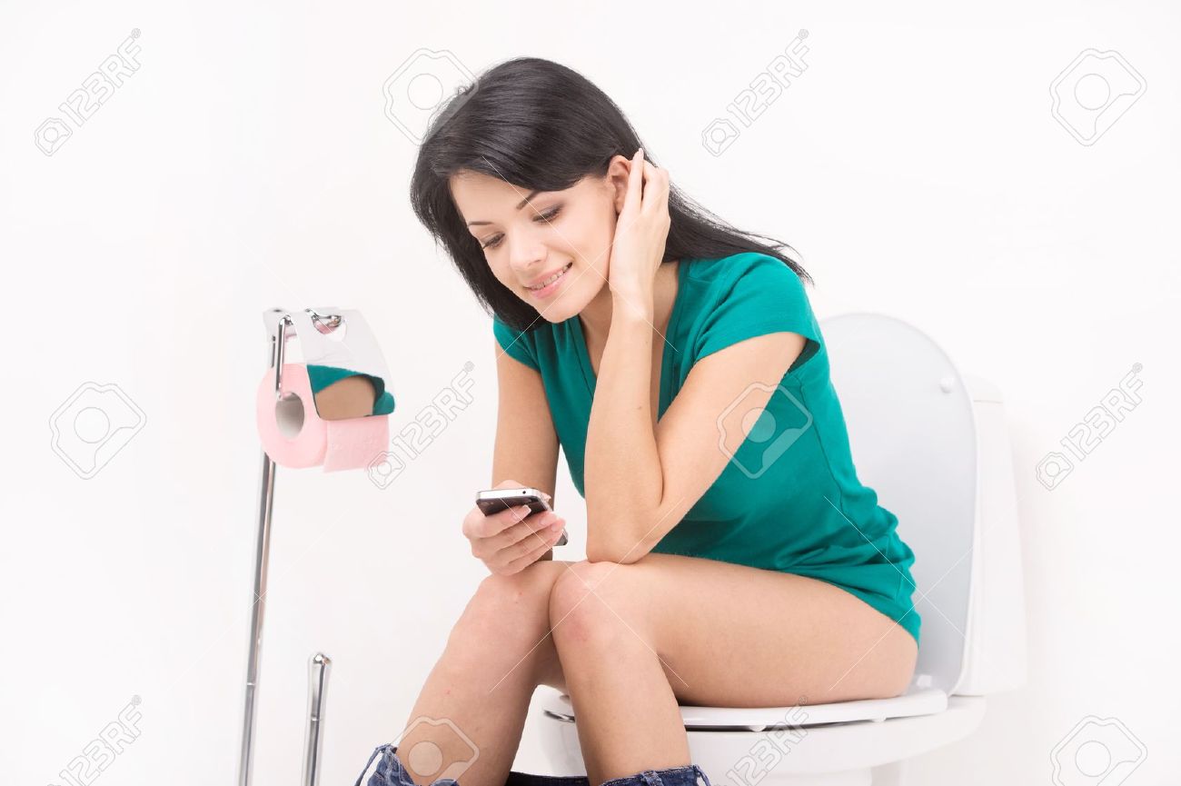 Pretty Girl On Toilet Blank Meme Template