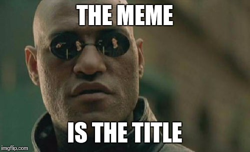 What If I told you
You got schooled | THE MEME; IS THE TITLE | image tagged in memes,matrix morpheus,wow,this is a easteregg,nice job,nerds | made w/ Imgflip meme maker