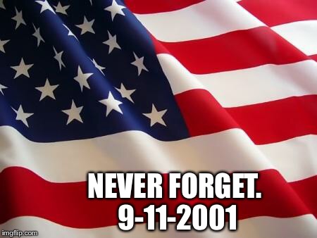 Take a moment, remember the sacrifices made to preserve freedom. | NEVER FORGET.       9-11-2001 | image tagged in american flag,9-11,patriotism | made w/ Imgflip meme maker
