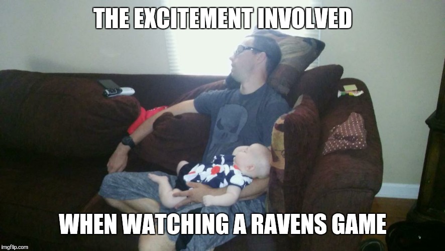 THE EXCITEMENT INVOLVED; WHEN WATCHING A RAVENS GAME | image tagged in dave and taylor | made w/ Imgflip meme maker