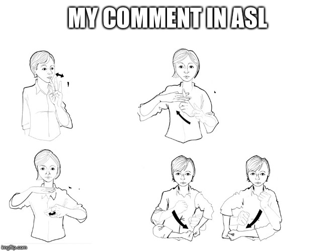 MY COMMENT IN ASL | made w/ Imgflip meme maker