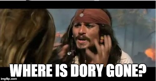 Why Is The Rum Gone | WHERE IS DORY GONE? | image tagged in memes,why is the rum gone | made w/ Imgflip meme maker