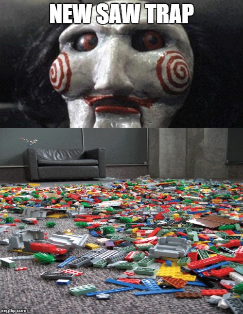 NEW SAW TRAP | image tagged in saw,trap,lego,torture | made w/ Imgflip meme maker