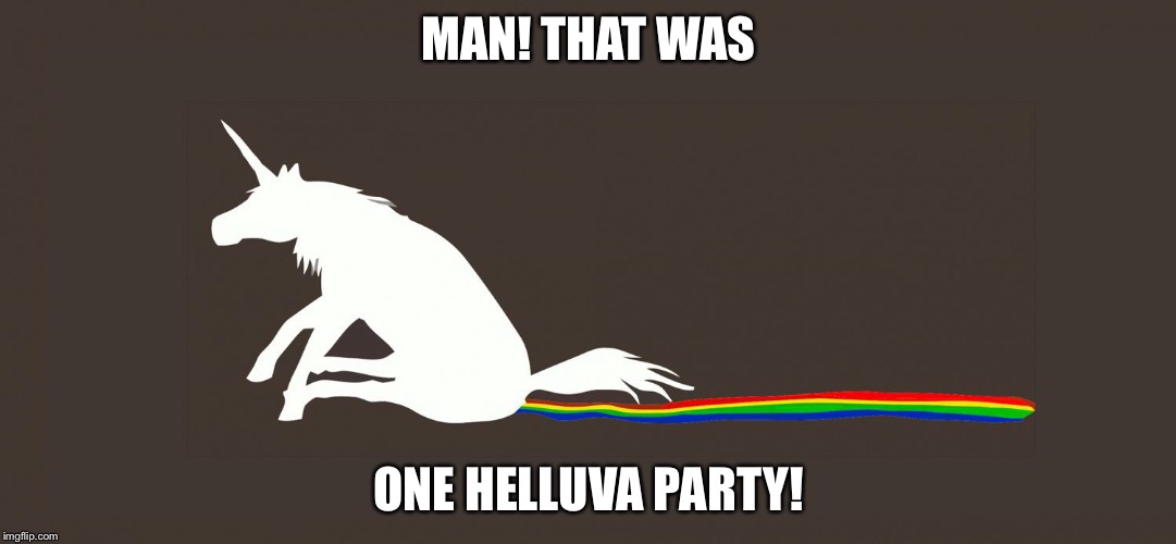 MAN! THAT WAS ONE HELLUVA PARTY! | made w/ Imgflip meme maker