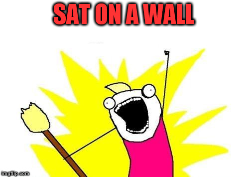 X All The Y Meme | SAT ON A WALL | image tagged in memes,x all the y | made w/ Imgflip meme maker