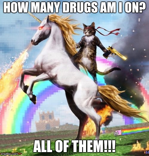 Welcome To The Internets Meme | HOW MANY DRUGS AM I ON? ALL OF THEM!!! | image tagged in memes,welcome to the internets | made w/ Imgflip meme maker