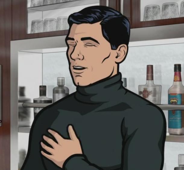 High Quality Archer Laughing Blank Meme Template