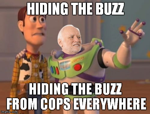 HIDING THE BUZZ HIDING THE BUZZ FROM COPS EVERYWHERE | made w/ Imgflip meme maker