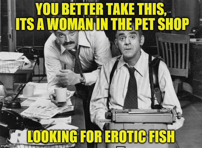 YOU BETTER TAKE THIS, ITS A WOMAN IN THE PET SHOP LOOKING FOR EROTIC FISH | made w/ Imgflip meme maker