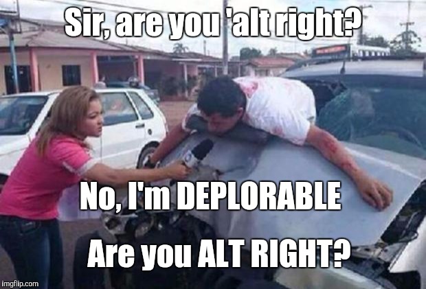 1 in 4 Americans can't be a Accident | Sir, are you 'alt right? No, I'm DEPLORABLE; Are you ALT RIGHT? | image tagged in trump supporters,alt right,donald trump,hillary clinton | made w/ Imgflip meme maker