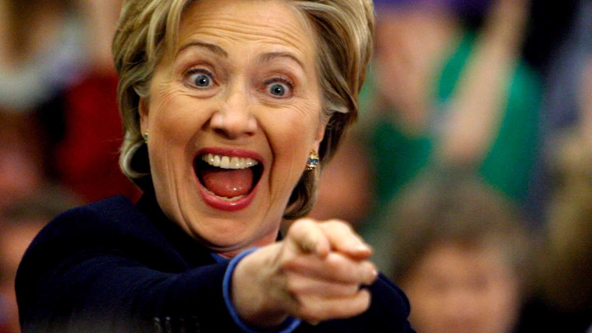 Hillary Clinton Laughing Blank Meme Template