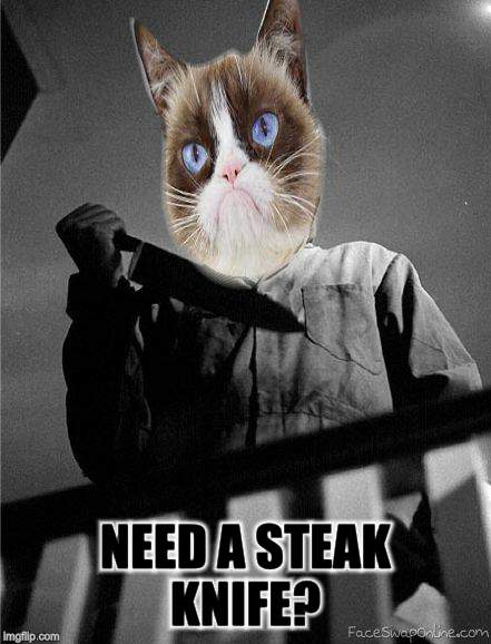 NEED A STEAK KNIFE? | made w/ Imgflip meme maker