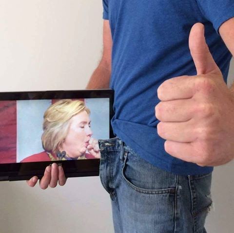 Hillary Virtual BJ Blank Meme Template