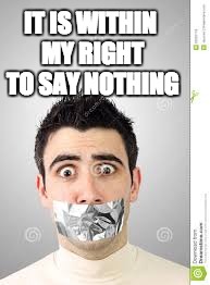 IT IS WITHIN MY RIGHT TO SAY NOTHING | made w/ Imgflip meme maker