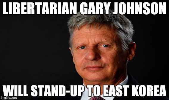 Libertarian Gary Johnson - 100% American - Imgflip