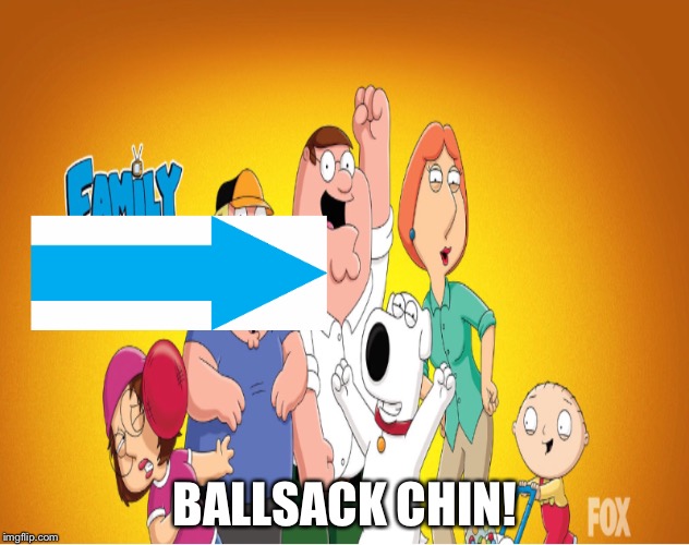 Ballsack chin! | BALLSACK CHIN! | image tagged in ballsack chin,cant belive this is not already a meme,meme,derp | made w/ Imgflip meme maker