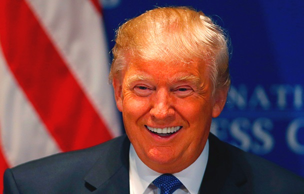 Orange Trump Blank Meme Template