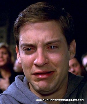 tobey maquire crying Blank Meme Template