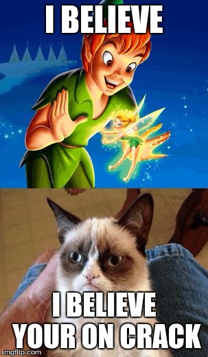 Grumpy Cat Does Not Believe Meme | I BELIEVE; I BELIEVE YOUR ON CRACK | image tagged in memes,grumpy cat does not believe | made w/ Imgflip meme maker