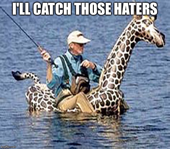 I'LL CATCH THOSE HATERS | made w/ Imgflip meme maker
