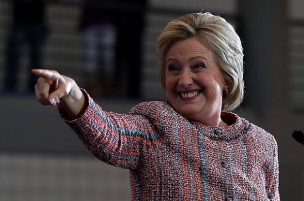 High Quality Hillary pointing Blank Meme Template