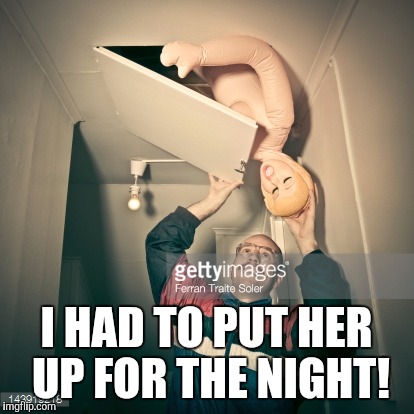 I HAD TO PUT HER UP FOR THE NIGHT! | made w/ Imgflip meme maker