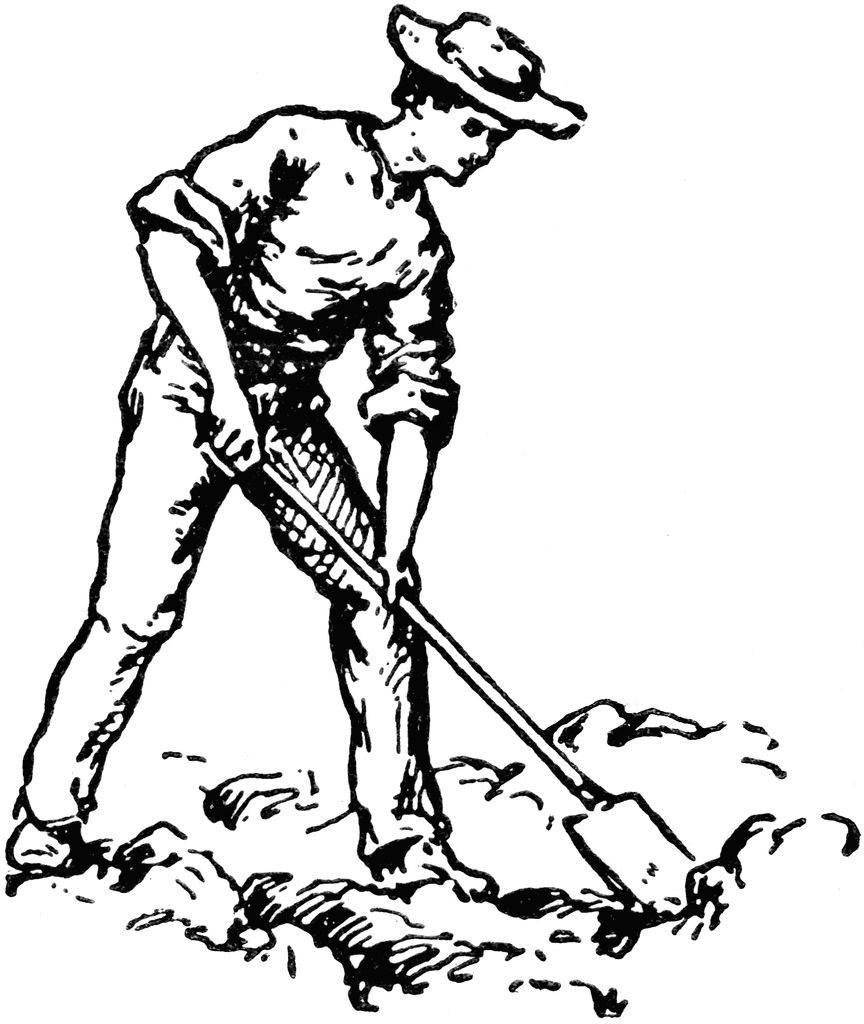 High Quality Digging Clipart Blank Meme Template