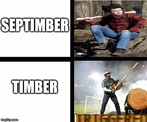 Triggered template | SEPTIMBER; TIMBER | image tagged in triggered template | made w/ Imgflip meme maker