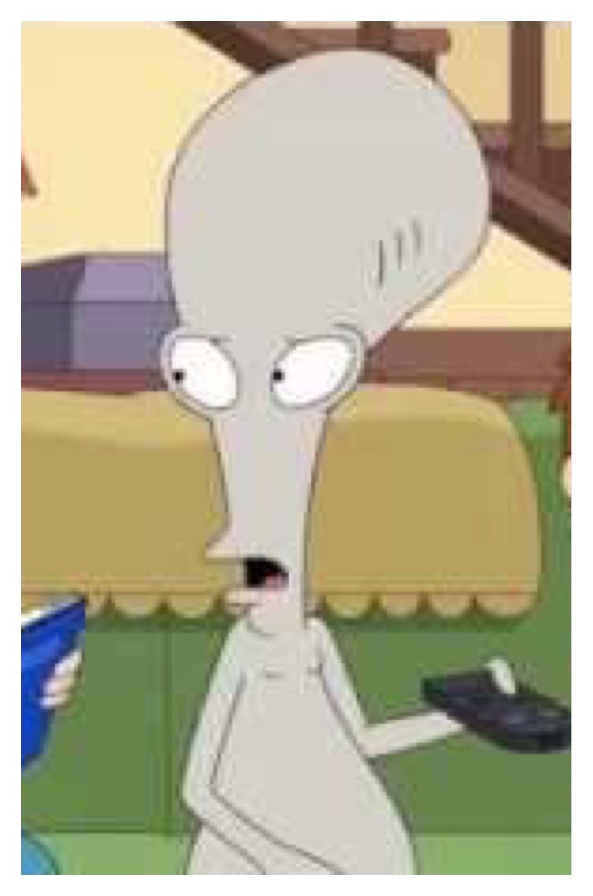 High Quality Shocked Roger - American Dad Blank Meme Template