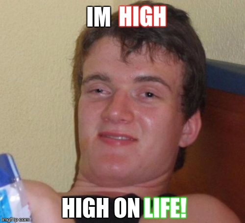 10 Guy Meme | HIGH; IM; HIGH ON; LIFE! | image tagged in memes,10 guy | made w/ Imgflip meme maker