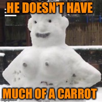 HE DOESN'T HAVE MUCH OF A CARROT | made w/ Imgflip meme maker