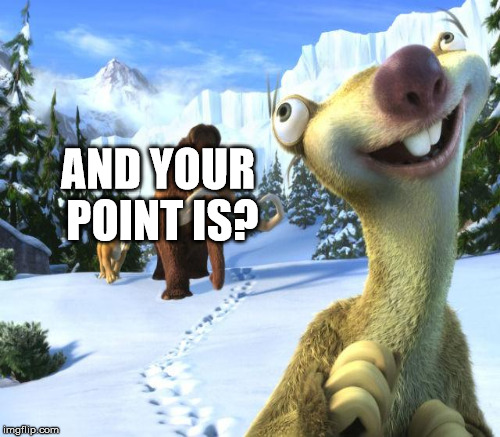 AND YOUR POINT IS? | made w/ Imgflip meme maker