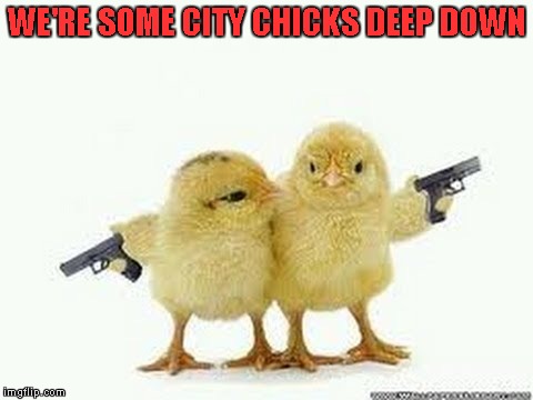 WE'RE SOME CITY CHICKS DEEP DOWN | made w/ Imgflip meme maker