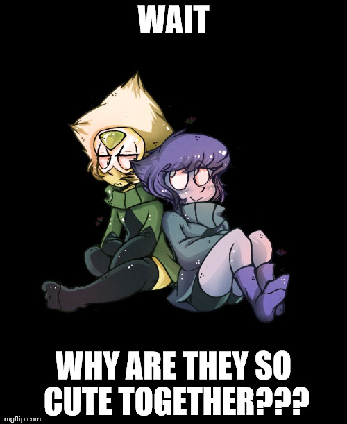 WAIT; WHY ARE THEY SO CUTE TOGETHER??? | image tagged in lapidot | made w/ Imgflip meme maker