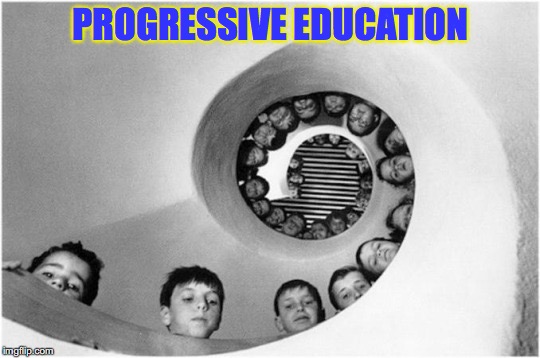 Common Core cephalopod with rows of suckers out on a limb | PROGRESSIVE EDUCATION | image tagged in octopus,progressive,education | made w/ Imgflip meme maker