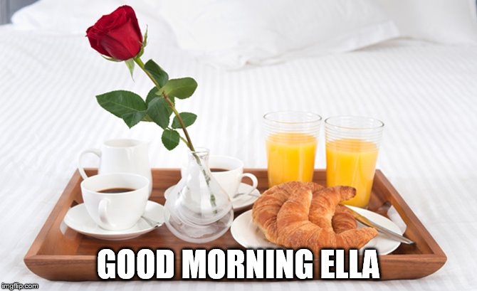 GOOD MORNING ELLA | made w/ Imgflip meme maker