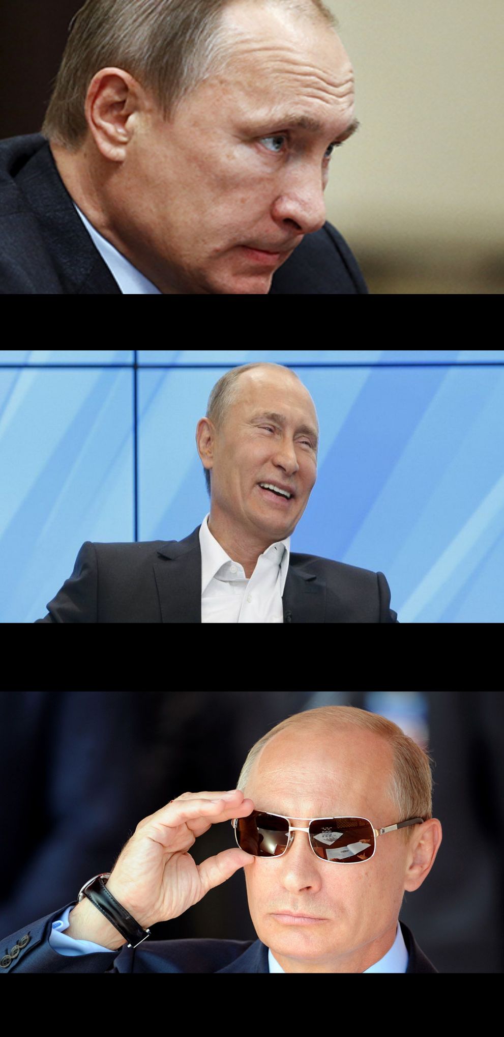 High Quality Putin Serious Joking Blank Meme Template