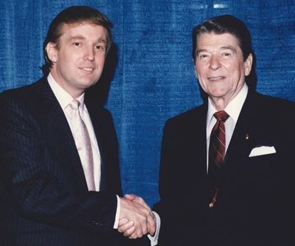 High Quality Donald Trump and Ronald Reagan Blank Meme Template