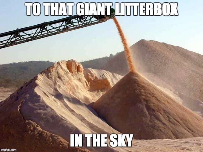 TO THAT GIANT LITTERBOX IN THE SKY | made w/ Imgflip meme maker