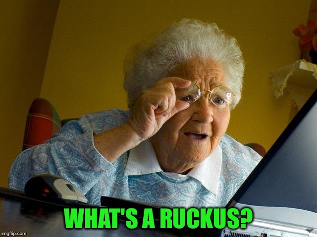 Grandma Finds The Internet Meme | WHAT'S A RUCKUS? | image tagged in memes,grandma finds the internet | made w/ Imgflip meme maker