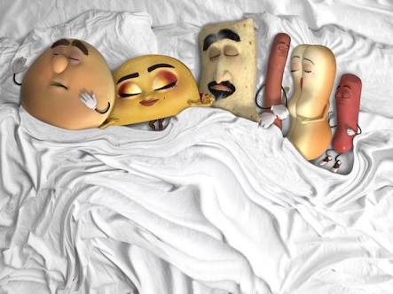High Quality Sausage party orgy  Blank Meme Template
