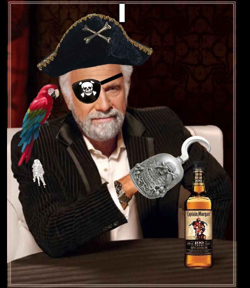 most interesting pirate in the world Blank Meme Template