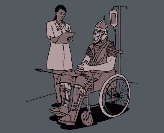 Arrow to the knee Blank Meme Template